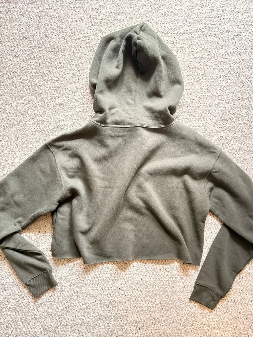Wild Fable Olive Cropped Hoodie - Picture 4 of 7